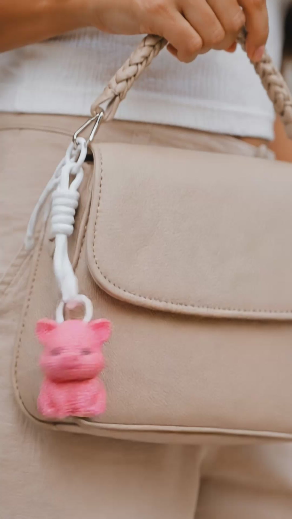 Crochet Style Piglet Keyzo